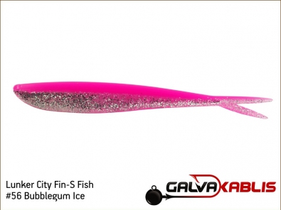 Lunker City Fin-S Fish 56 Bubblegum Ice